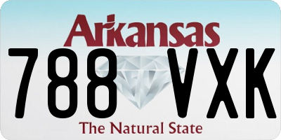 AR license plate 788VXK