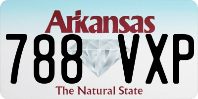 AR license plate 788VXP