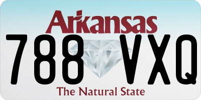AR license plate 788VXQ