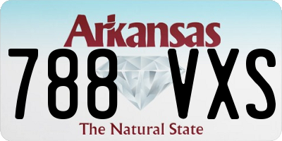 AR license plate 788VXS