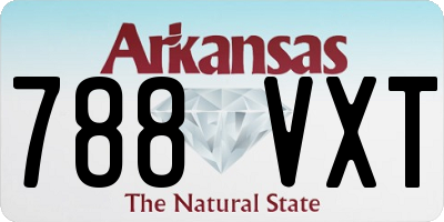 AR license plate 788VXT