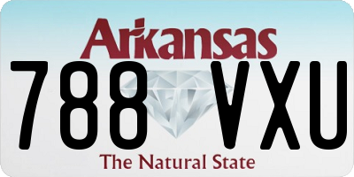 AR license plate 788VXU