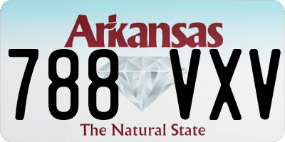 AR license plate 788VXV