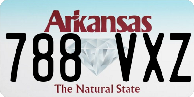 AR license plate 788VXZ