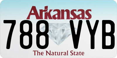 AR license plate 788VYB