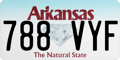AR license plate 788VYF