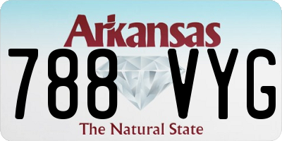 AR license plate 788VYG