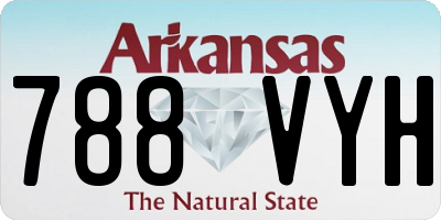 AR license plate 788VYH