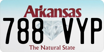 AR license plate 788VYP