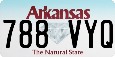 AR license plate 788VYQ