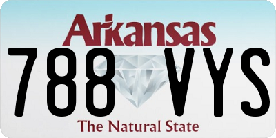 AR license plate 788VYS