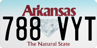 AR license plate 788VYT