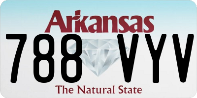 AR license plate 788VYV