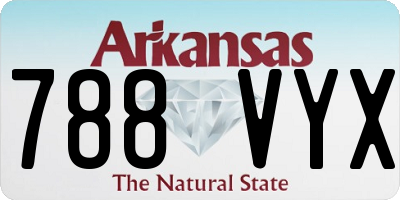 AR license plate 788VYX