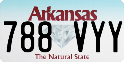 AR license plate 788VYY