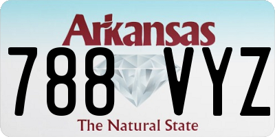AR license plate 788VYZ