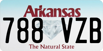 AR license plate 788VZB