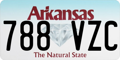 AR license plate 788VZC