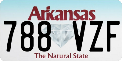 AR license plate 788VZF