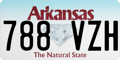 AR license plate 788VZH