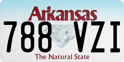 AR license plate 788VZI