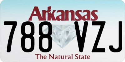 AR license plate 788VZJ
