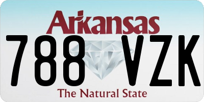 AR license plate 788VZK