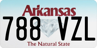AR license plate 788VZL