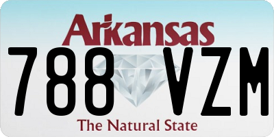 AR license plate 788VZM