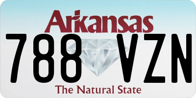 AR license plate 788VZN