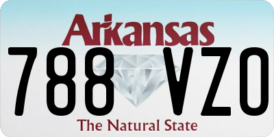 AR license plate 788VZO