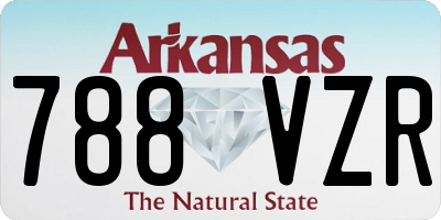 AR license plate 788VZR
