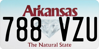 AR license plate 788VZU