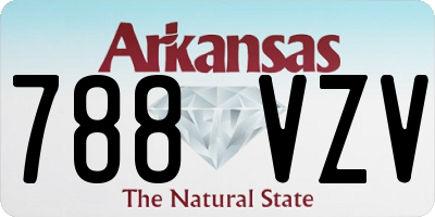 AR license plate 788VZV
