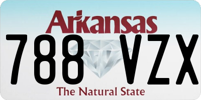 AR license plate 788VZX