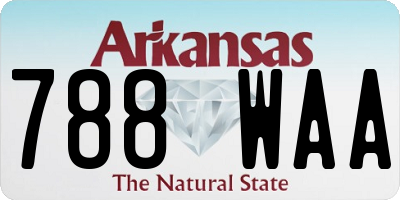 AR license plate 788WAA