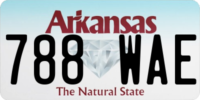 AR license plate 788WAE