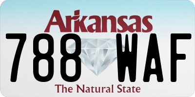 AR license plate 788WAF