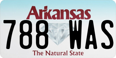AR license plate 788WAS
