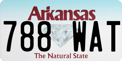 AR license plate 788WAT