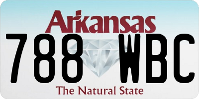 AR license plate 788WBC