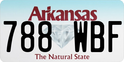 AR license plate 788WBF
