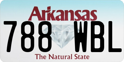 AR license plate 788WBL
