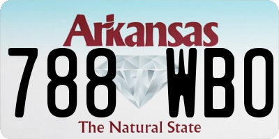 AR license plate 788WBO