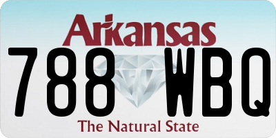 AR license plate 788WBQ