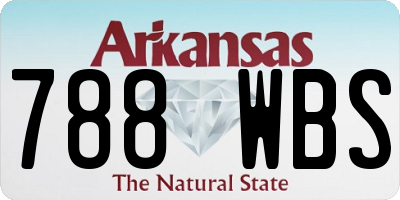 AR license plate 788WBS