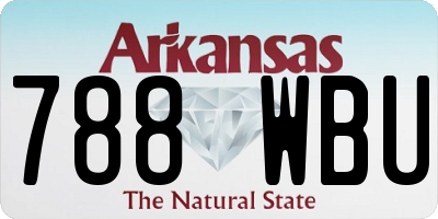 AR license plate 788WBU