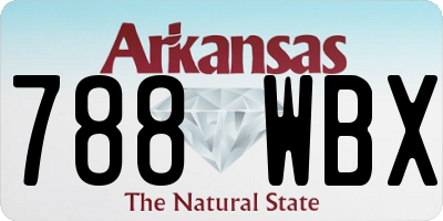 AR license plate 788WBX