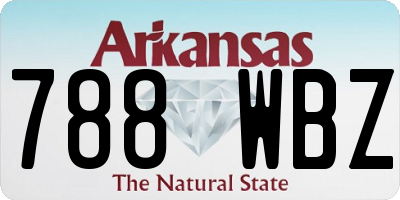 AR license plate 788WBZ