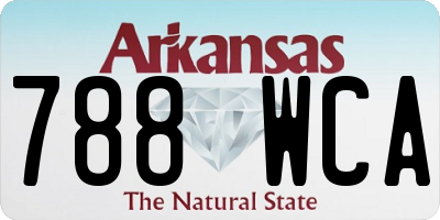 AR license plate 788WCA